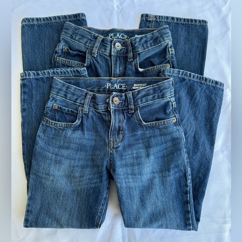 Kids Children’s Place Bootcut Jeans Size 6 Button Zip Lot of 2